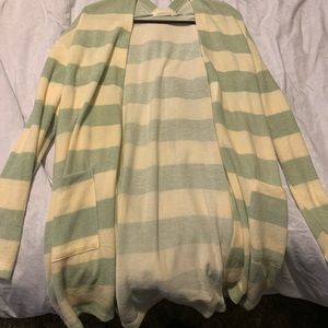 Mint/cream cardigan